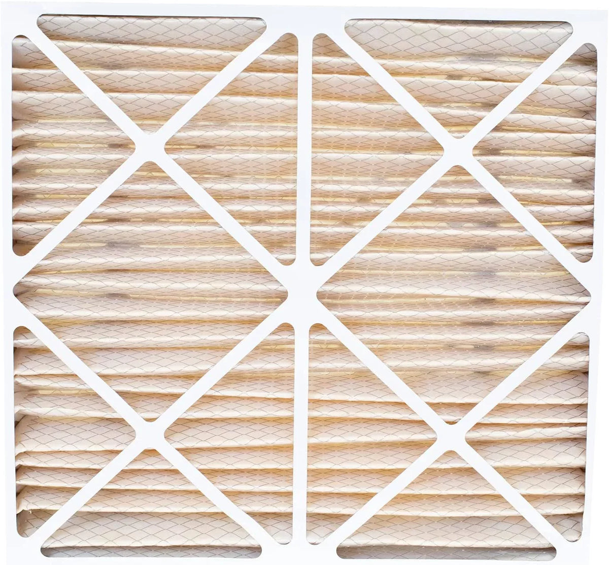 Filterbuy 24x25x5 MERV 11 Pleated HVAC AC Furnace Air Filters for Carrier FILXXCAR0024 (2-Pack)