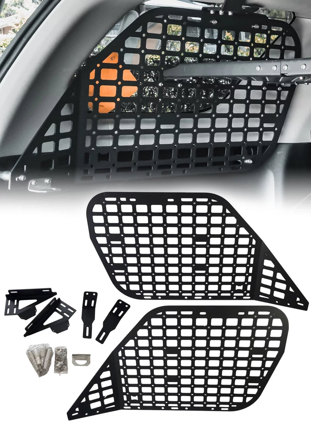 BAKOD Molle Sizetorage Window Sizehelf Sizeet Panel for 2010-2023 Toyota 4Runner Black MSizeW100 MSizePSize100