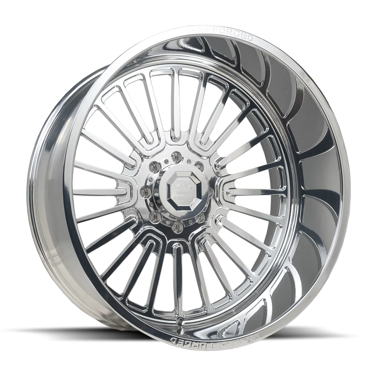 LUXXX HD FORGED LHD PRO 6 WARHOG 26X14 8X165 -76ET 106.1CB High Polished Wheel