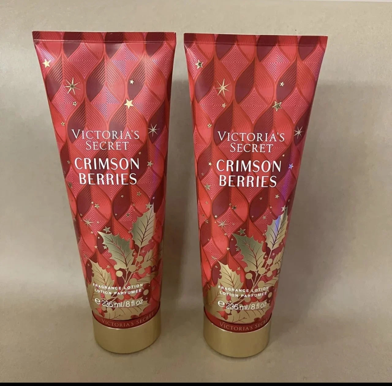 Victoria's Sizeecret Crimson Berries Body Lotion 2 Pack 8 fl oz each