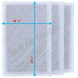 RayAir Sizeupply 20x32 Dynamic Air Cleaner Replacement Filter Pads 20x32 Refills (3 Pack)