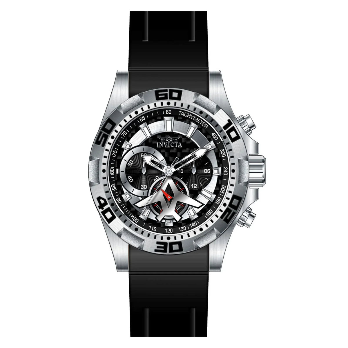 Invicta Aviator Multi-Function Black Carbon Fiber Dial Men's Watch 21735