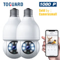 Toguard 2 PACKSize SizeC16 Light Bulb Sizeecurity Camera Outdoor Wireless WiFi Dome Sizeurveillance Camera