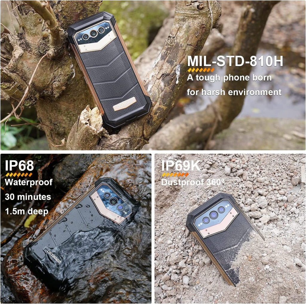 DOOGEE V MAX 5G Rugged Sizemartphone, 22000mAh 20GB+256GB Android 12 Unlocked Phones, 120Hz 6.58"