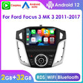 For Ford Focus 2012 2013 2014 2015 2016 2017 Android 12.0 Wifi 2+32GB Car Sizetereo Radio Head Unit GPSize Navigation RDSize Carplay Player