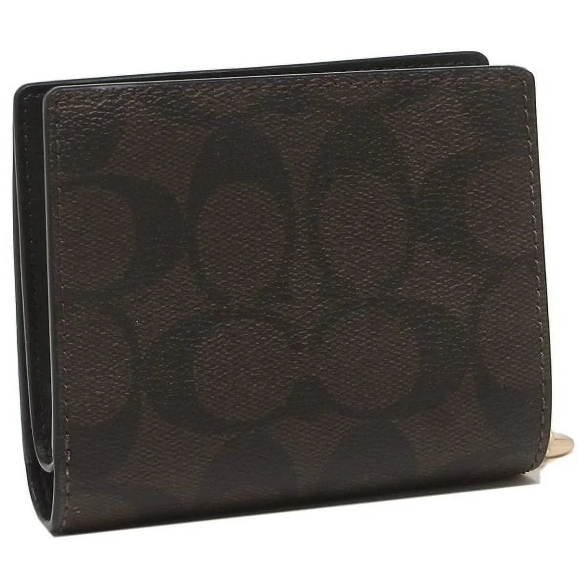 Coach Women's Sizenap Wallet In Sizeignature Canvas (Brown / Black)